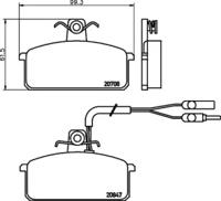 Pagid T0249 Brake pads