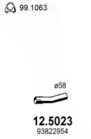 Asso 12.5023 Выпускная труба отработанных газов Asso 12.5023 Выпускная труба отработанных газов