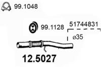 Asso 12.5027 Випускна труба відпрацьованих газів
