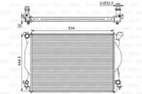 Valeo 734419 Радіатор охолодження двигуна Valeo 734419 Радіатор охолодження двигуна