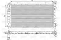 Valeo 734440 Радіатор охолодження двигуна Valeo 734440 Радіатор охолодження двигуна