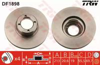 TRW DF1898 Диск гальмівний TRW DF1898 Диск гальмівний
