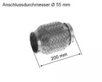 HJS 83 00 8519 Труба еластична вихлопної системи HJS 83 00 8519 Труба еластична вихлопної системи