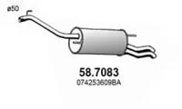 Asso 58.7083 Глушник вихлопних газів кінцевий Asso 58.7083 Глушник вихлопних газів кінцевий