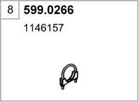 Asso 599.0266 Муфта системы выпуска