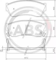 A.B.S. 36656 Колодки тормозные