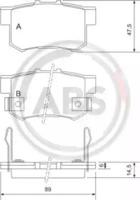A.B.S. 36758 Колодки гальмівні