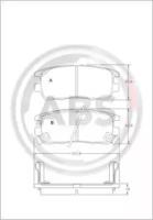 A.B.S. 36781 Колодки гальмівні