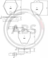A.B.S. 37159 Brake pads