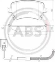 A.B.S. 37368 Колодки гальмівні