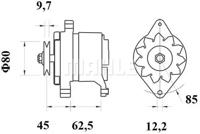 Mahle Original MG 369 Генератор