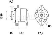Mahle Original MG 399 Alternator assy