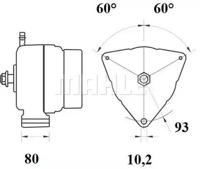 Mahle Original MG 709 Alternator assy Mahle Original MG 709 Alternator assy