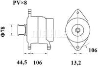 Mahle Original MG 815 Генератор