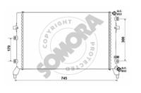Somora 351140 Радіатор охолодження двигуна Somora 351140 Радіатор охолодження двигуна
