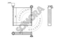 Somora 351250 Радіатор обігрівача салону Somora 351250 Радіатор обігрівача салону