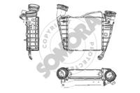 Somora 352345LC Радиатор интеркуллера