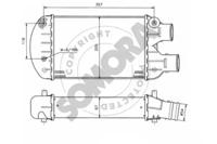 Somora 354045 Радіатор інтеркулера Somora 354045 Радіатор інтеркулера