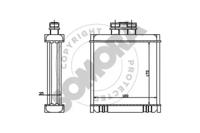 Somora 355450 Радіатор обігрівача салону