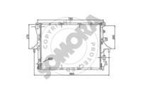 Somora 358540 Радиатор охлаждения двигателя Somora 358540 Радиатор охлаждения двигателя