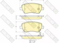 Girling 6133961 Колодки тормозные