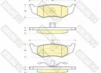 Girling 6141195 Колодки гальмівні