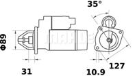 Mahle Original MS 424 Starter