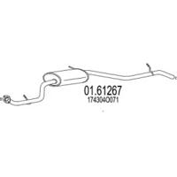 MTS 01.61267 Глушник вихлопних газів кінцевий