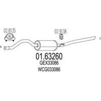 MTS 01.63260 Глушник вихлопних газів кінцевий MTS 01.63260 Глушник вихлопних газів кінцевий