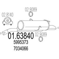 MTS 01.63840 Глушитель выхлопных газов конечный
