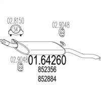 MTS 01.64260 Глушитель выхлопных газов конечный