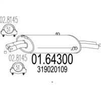MTS 01.64300 Schalldaempfer