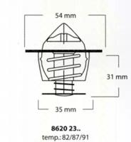 Triscan 86202387 Термостат
