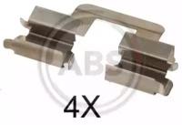 A.B.S. 1606Q Монтажний комплект гальмівних колодок