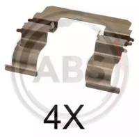 A.B.S. 1615Q Монтажний комплект гальмівних колодок
