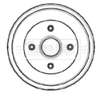 Borg & Beck BBR7033 Барабан гальмівний