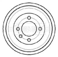 Borg & Beck BBR7043 Барабан гальмівний