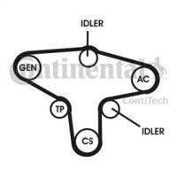 Contitech 6PK1050D1 Belt v