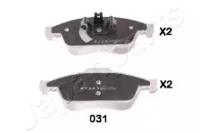 Japanparts PA031AF Brake pads Japanparts PA031AF Brake pads