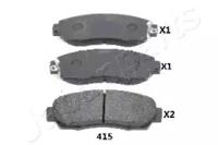 Japanparts PA415AF Brake pads