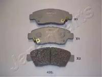 Japanparts PA435AF Brake pads