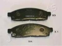 Japanparts PA504AF Brake pads