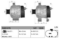 Denso DAN1078 Alternator assy