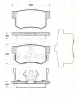 Triscan 811040014 Колодки тормозные