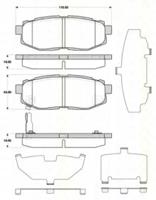 Triscan 811068183 Brake pads