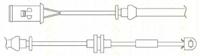 Triscan 811524019 Датчик износа тормозных колодок