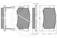 Optimal 09823 Brake pads