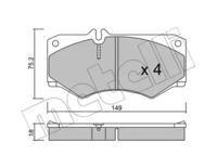 Metelli 22-0014-0 Brake pads Metelli 22-0014-0 Brake pads