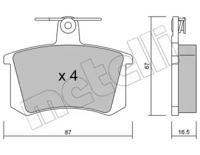 Metelli 22-0048-0 Brake pads