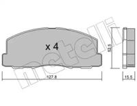 Metelli 22-0114-0 Brake pads